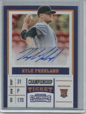 Kyle Freeland 2017 Panini Contenders Championship Ticket Autograph Rookie #3/5
