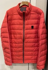 Trew Gear Super Down Waterproof Full Zip Jacket Pocket Red Duck Down Men’s Large