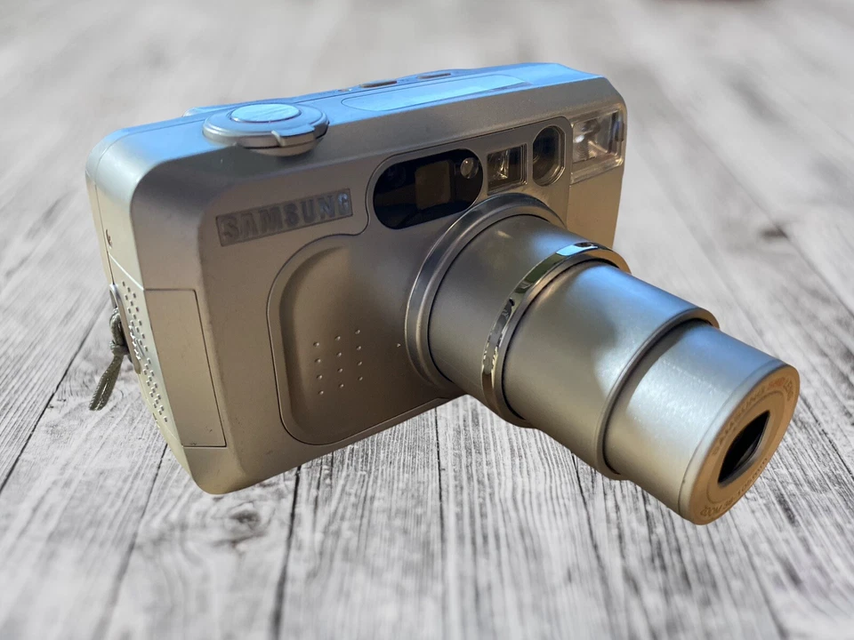 Samsung Maxima Zoom 105 Ti 35mm Point And Shoot Camera W/ Strap - Tested - Image 3 of 4