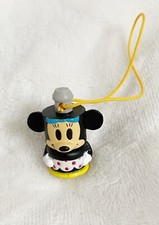 Disney, Minnie Mouse Token Mini Phone or Bag Charm with Lariat, 1 x 1 Inch