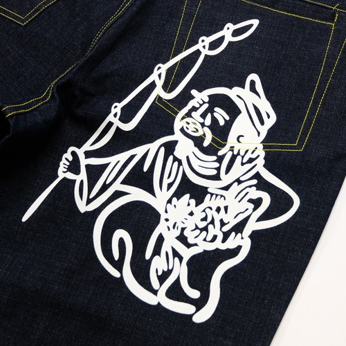 Rare VTG EVISU No. 2 Lot 0001 Fisherman Logos Denim Jeans 90s 2000s Japanese 38 - Picture 6 of 12