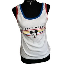 Disney Mickey Mouse Sleeveless Tank Top Girl's Large 11-13 baby tee style