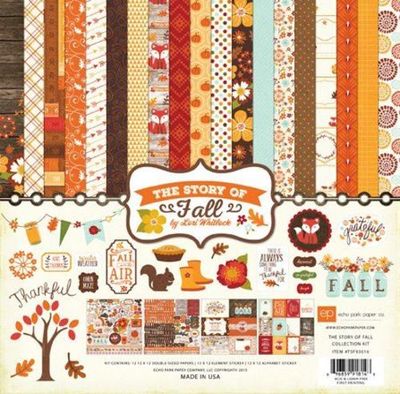 ECHO PARK ''THE STORY OF FALL'' 12X12 PAPER PACK AUTUMN   SCRAPJACK'S PLACE