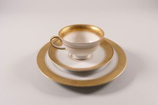 Rosenthal Classic Gedeck &UT tazza da collezione piattino piatto oro inciso fregio floreale