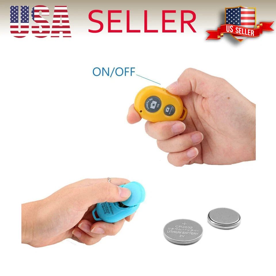 Obturador de cámara inalámbrico Bluetooth control remoto para teléfonos inteligentes iPhone Android Foto 2 de 4