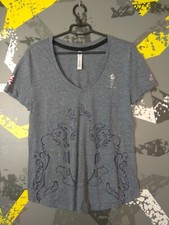 Great Britain Jersey Olympic Games Shirt Gray 2018 Adidas Woman Size L ig93