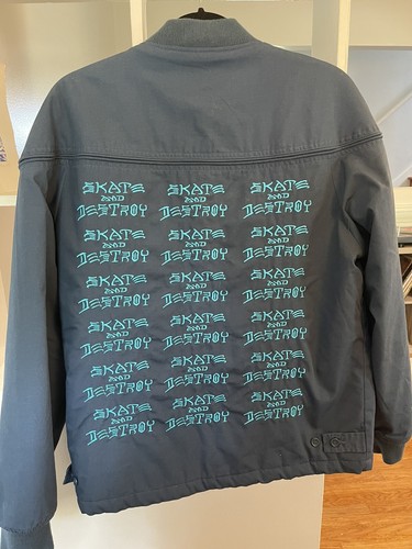 supreme thrasher poplin crew jacket