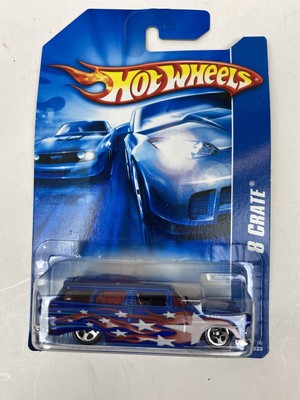 Hot Wheels 2006 Mainline #210 8 Crate Blue w/ 5SPs Malaysia Base (S2)