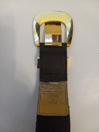 Michael Kors Damen Gürtel braun Lackleder goldfarben Logo Größe M - Bild 10 von 12