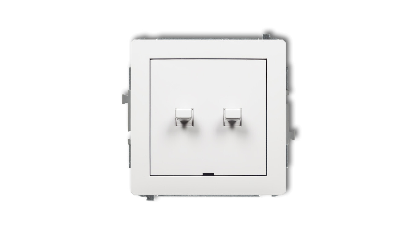DECO American-style white candlestick switch DWPUS-2 /T2UK