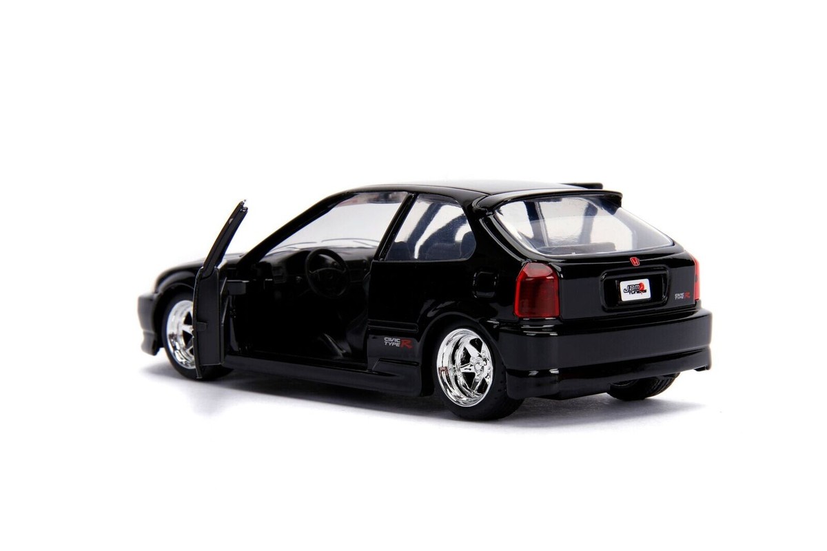 ミニカー Honda Civic Type R 1997 JADA JDM TUNERS 1997 HONDA CIVIC EK TYPE R BLACK 1:32