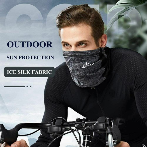 2Pcs Neck Gaiter Bandana Face Mask Sun UV Cooling Gator Mask Cover for Men Woman - Picture 3 of 25