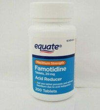 EQUATE Famotidine Acid Reducer Tablets, 20mg - 200 Count
