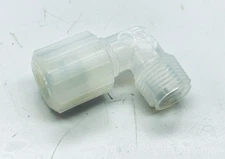 PARKER FAME-128 PFA MALE TO MALE 0.54"-ORIFICE ELBOW FITTING 90° 3/4"-TUBE 1/2"