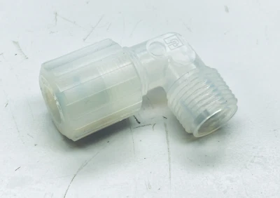 PARKER, SWAGELOK, SMC, FESTO, NORGREN PARKER FAME-128 PFA MALE TO MALE 0.54"-ORIFICE ELBOW FITTING 90° 3/4"-TUBE 1/2"