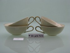 HEINRICH Selb - -- Anmut Scherbe Elfenbeinfarben mit Gold - 4x TEETASSE (B) -- -