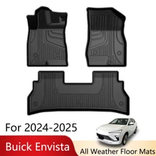 Car Floor Mats TPE Rubber Liners Carpets All Weather For 2024-2025 Buick Envista