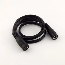 1x DC Power CCTV 5.5x 2.1mm Female to Female Jack Extened Cable Cord 18AWG 60cm
