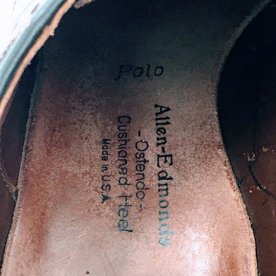 Allen Edmonds Vtg Leather Polo Saddle Shoe Burgundy  display picture 3