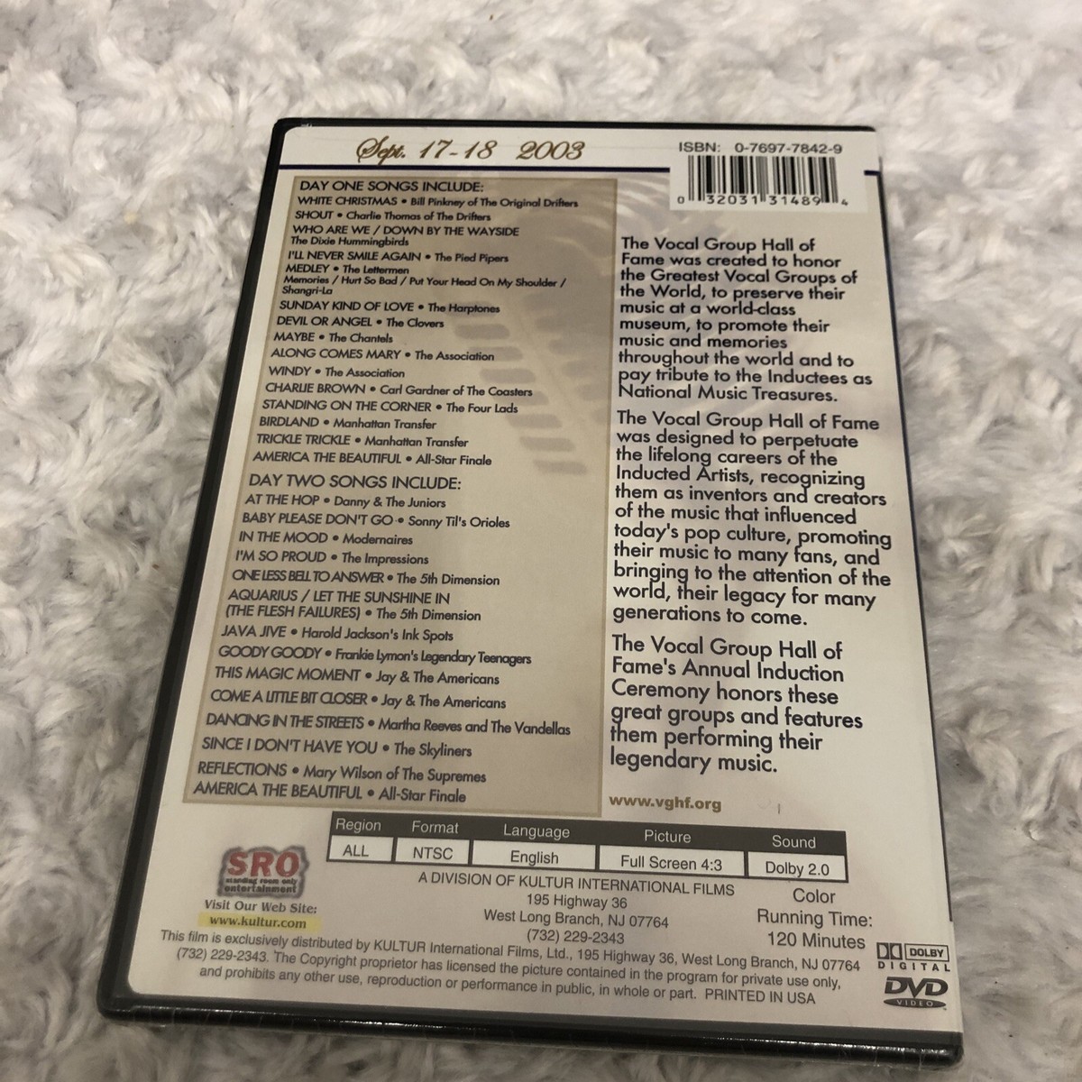 その他 Vocal Group Hall of Fame 3 [DVD] Vocal Group Hall of Fame 3 [DVD]