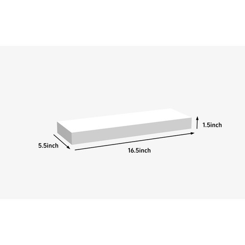 Set of 2 Wood Floating Shelves Wall Mount Home Office Display Storage Decor New - Picture 5 of 7