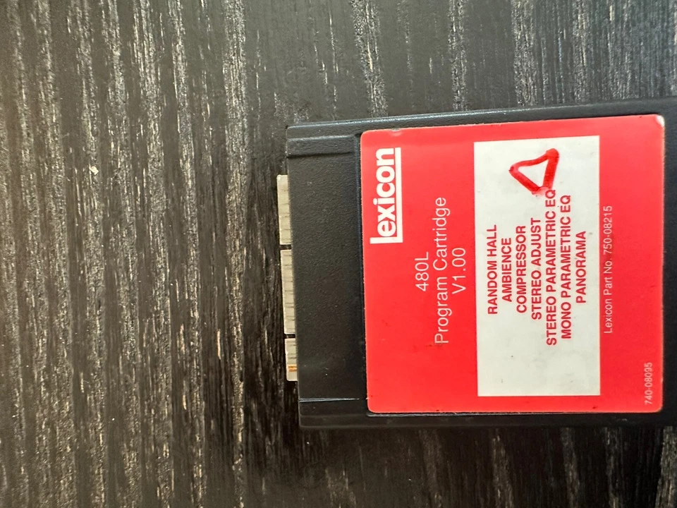 Lexicon 480L PROGRAM CARTRIDGE V1.00 part# 750-08215 - Image 2 of 2