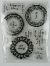 Friendly Saying Themed Cling Stamps