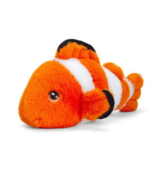 Clown Fish Plush Soft Toy 25cm - Standing - Keeleco - Keel NEW