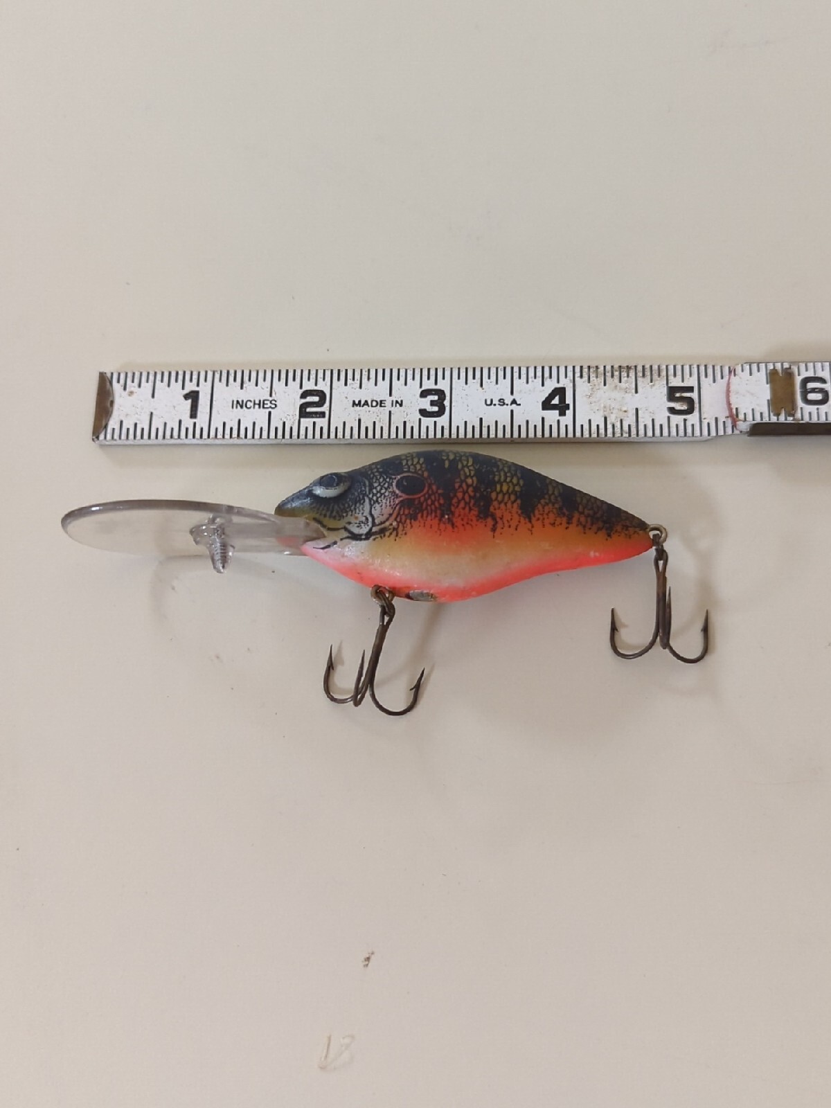 Vintage Fishing Lure Kautzky Natural Ike Total Bream Clean Crankbait