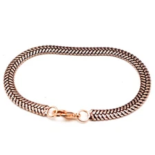 Pure Copper Snake Chain Bracelet, 100 % Pure Solid Copper Chain Bracelet  All Sz