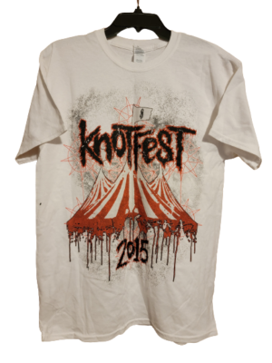 Knotfest 2015 Concert Event T-Shirt - NWOT - Size Medium - Double