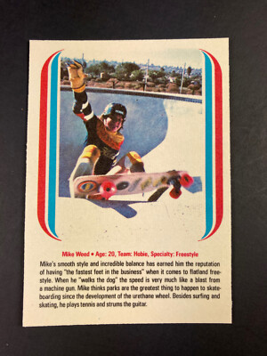 1978 Donruss All-Pro Skateboard Card # 16 High Jump, Mike Weed