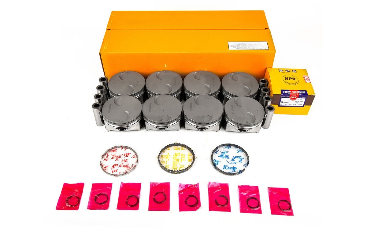 NPR Flat Top 2vr Pistons/8+RINGS 2007-2010 Chevy Cadillac 6.2L L92 LC9 LY5 .020