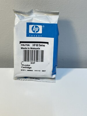  HP 60 Tri-COLOR INK Proven Performance CARTRIDGE  Genuine No Box
