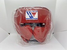 Winning Boxing Head gear Face Guard Red FG-2900 size L String-type