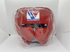 Winning Boxing Head gear Face Guard Red FG-2900 size L String-type