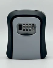 4-Digit Combination Key Lock Storage Safe Security Box Outdoor Home Portable