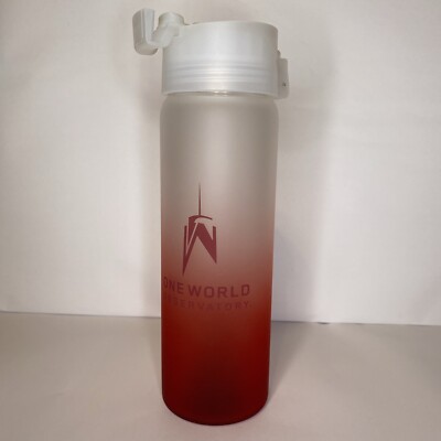 One World Observatory 20-Ounce Glass Water Bottle with Flip Lid Red Ombre |  eBay