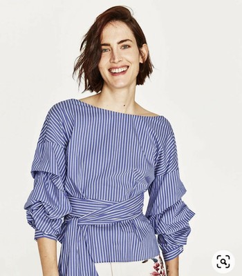 zara wrap shirt