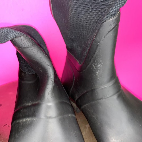 Hunter schwarzer hoher Regenstiefel Gummi, Canvas Kordelzug Größe 7 - Bild 8 von 9