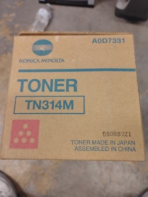 Konica Minolta TN314 Magenta Toner Cartridge A0D7331 for Bizhub C353 Series NEW