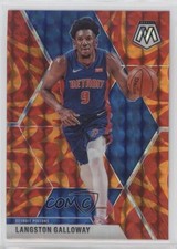 2019-20 Panini Mosaic Reactive Orange Prizm Langston Galloway #47 1md