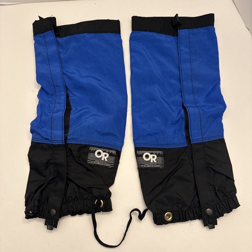 Outdoor Research OR Rocky Mountain High Gaiters Blue Medium Made in USA