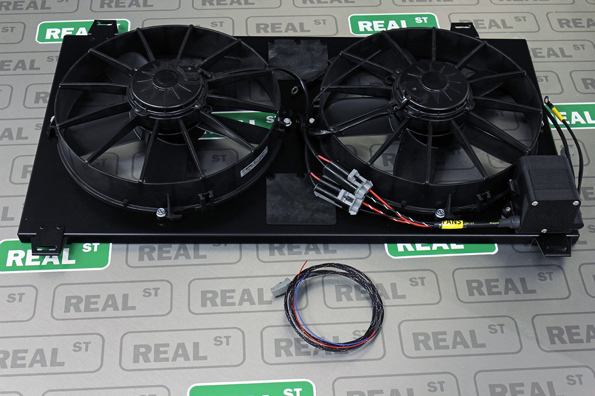 PHR Dual High Performance Spal Twin Fan Kit Matte Black For Supra 93-98 2JZ-GTE