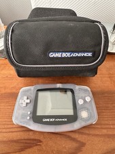 Gameboy Advance AGB-001 Glacier Purple with Original GBA Case Tested & Working