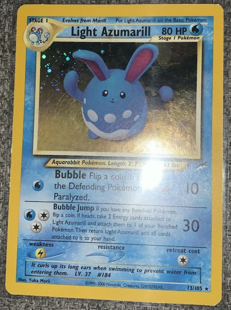 Light Azumarill 13/105 Neo Destiny Holo Unlimited