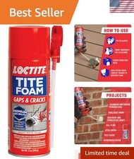 Tite Foam Gaps  Cracks Spray Foam Sealant, 12 fl oz Can, 1 Pack - Polyuretha...
