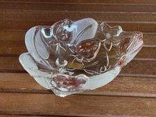 Original Joska Schale Bodenmais Waldglashütte Bleikristall Erdbeermuster