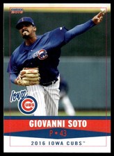 2016 Giovanni Soto Choice Minor league Rookie Card Iowa Cubs. rookie card picture