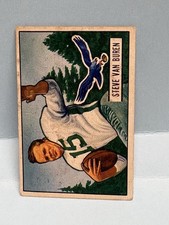 JA4358 1951 Bowman FB Steve Van Buren #10 Philadelphia Eagles EX